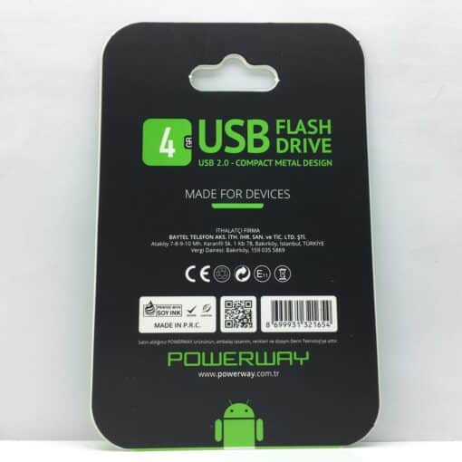 4 GB Metal Flash Bellek PowerWay - Görsel 2