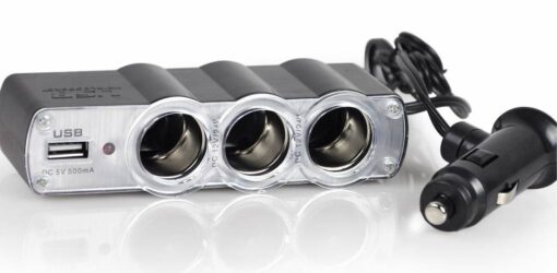3 Araç Oto Çakmak Çakmaklık 4709a Çoğaltıcı 12V 5V - Görsel 3