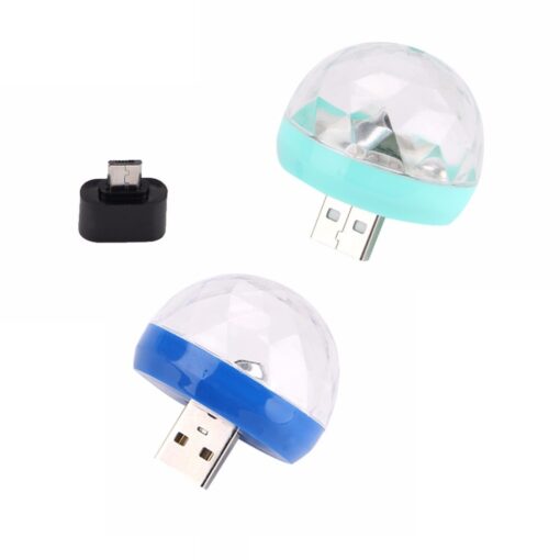 Micro Otg + Mini Sihirli Disko Topu 4W LED USB Küre - Görsel 4