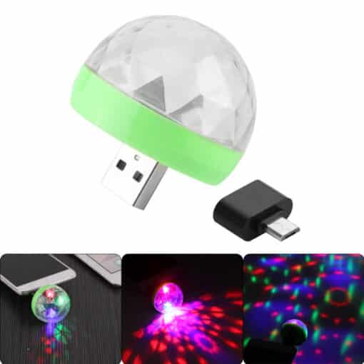 Micro Otg + Mini Sihirli Disko Topu 4W LED USB Küre - Görsel 3