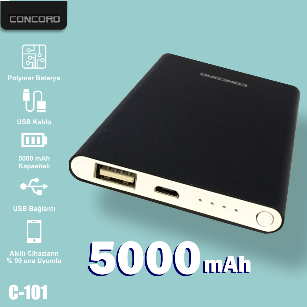 5000 mAH PowerBank Concord C-101