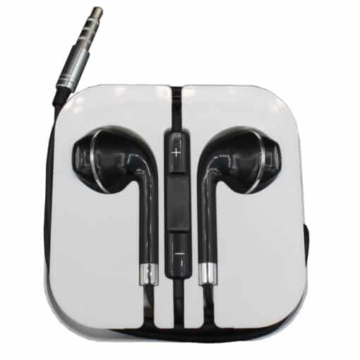 *Metal Başlıklı* İphone 6S Mikrofonlu Kulaklık (Siyah) - Görsel 3