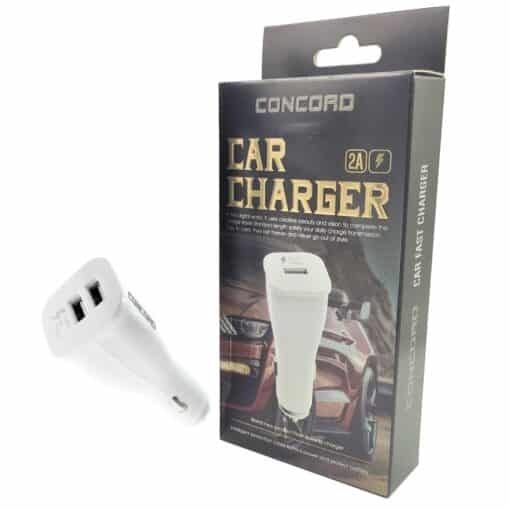 2 USB 2A Hızlı Araç Şarj Cihazı Concord C-765