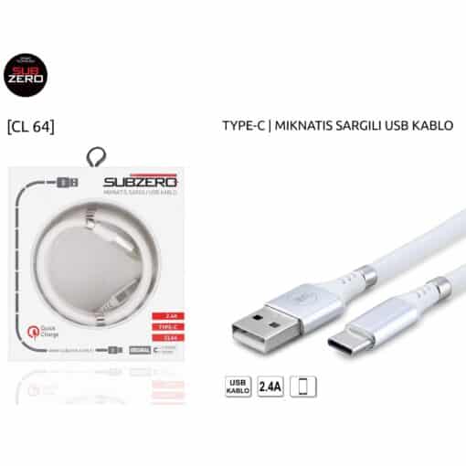 2.4A (TYPE-C) Mıknatıs Sargılı Hızlı Kablo Subzero CL64 - Görsel 2