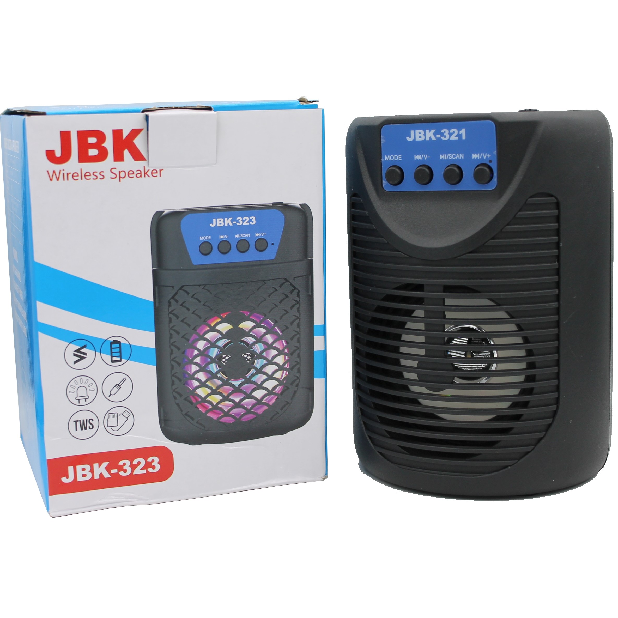 80dB Işıklı Telefon Standlı Sd-Usb Bluetooth Speaker JBK-321-323