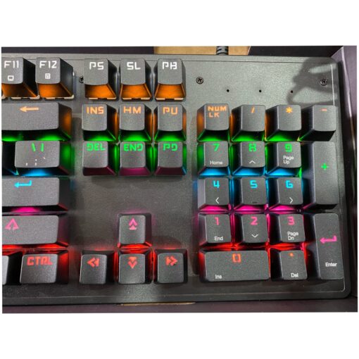 9 Farklı RGB Aydınlatma Mekanik Anahtar Klavye Spranger MK-10 - Görsel 2