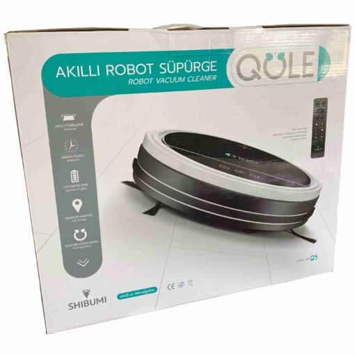 QÖLE Akıllı Robot Süpürge Vacuum Wifi Bağlantılı SHIBUMI Q5 - Görsel 9