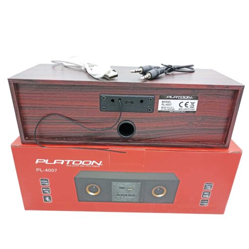 (24 CM X 7.5 CM) Mic Aux Sd Usb Taşınabilir Bluetooth Hoperlör PL-4007 - Görsel 2