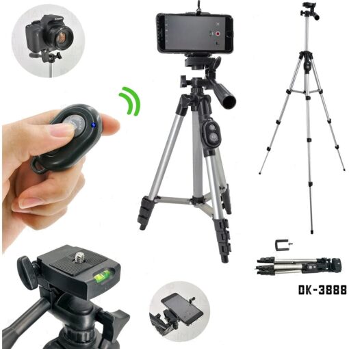 DK-3888 102 Cm Bluetooth Kumandalı Cep Telefonu Uyumlu Tripod