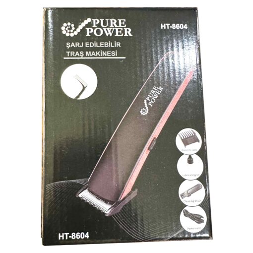 Pure Power HT-8604 Saç, Sakal, Ense, Tüy Temizleme Traş Makinesi - Görsel 3