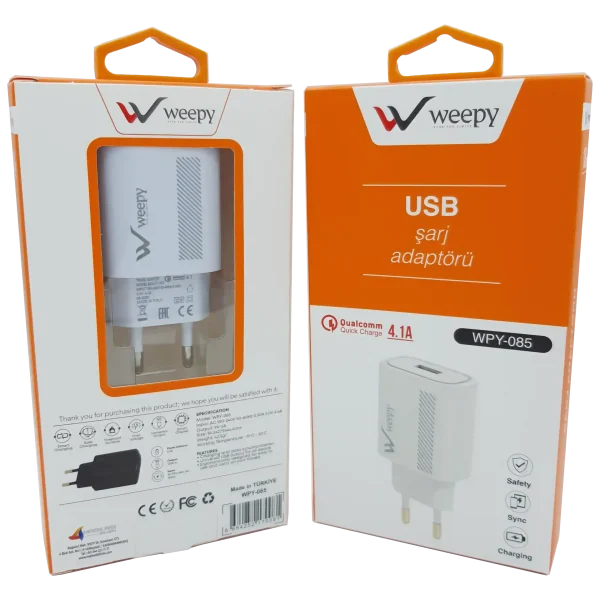 18W Hızlı Şarj Başlığı Weepy WPY-085