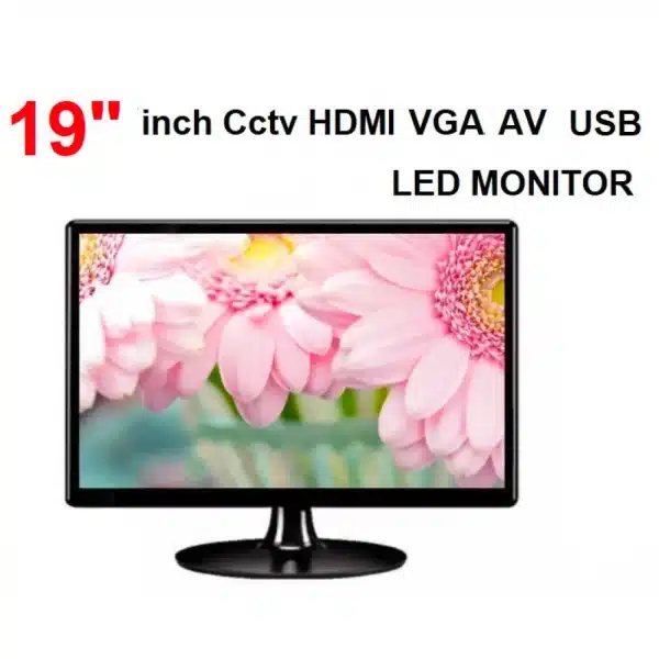 19''inc 1080P Hoparlörlü Led Monitör Hdmi/Vga/Av HBF-MON19
