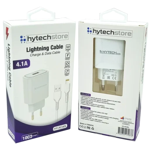 4.1A İphone Şarj Aleti Set Hytech HY-XC40L