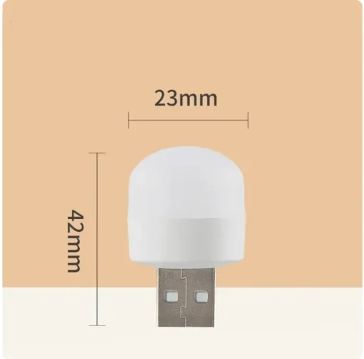 Mini taşınabilir USB LED lamba 5V 1.2W parlak okuma lambası gece lambası - Görsel 2