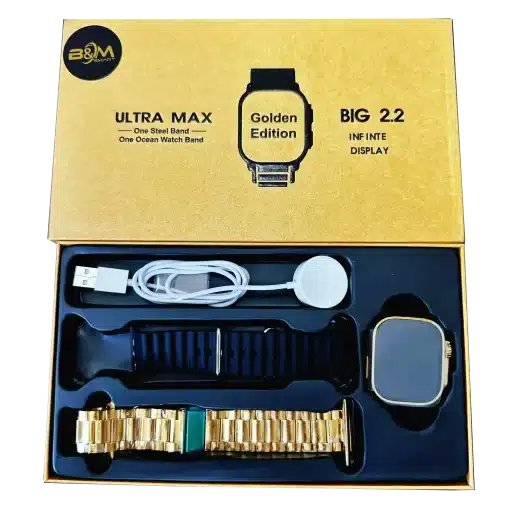X8 Ultra Max Golden Edition GPS/NFC/Siri Destekli Watch 8 Ultra Max Akıllı Saat - Görsel 2