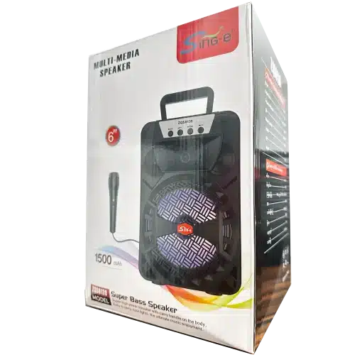 6″ Inç FM Bluetooth Super Bass Höparlör Sing-e ZQS6138