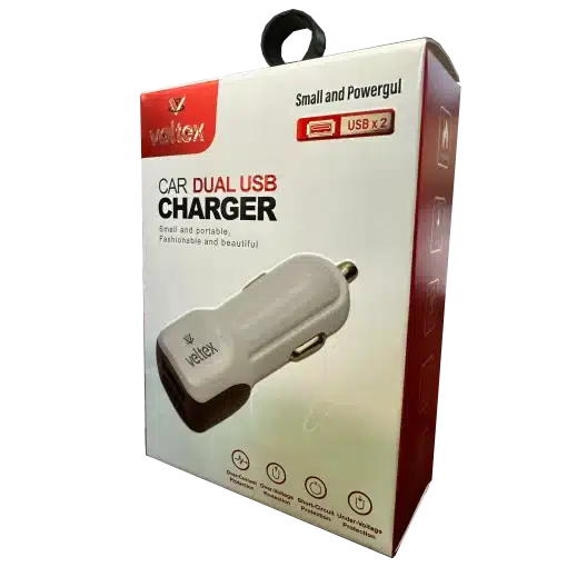 Çift Usb Girişli Araç Şarj Başlığı VTX-12