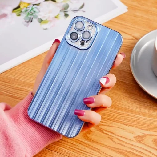 İphone 13 Pro – Kamera Lens Korumalı Kılıf Silikon Striped - Görsel 2