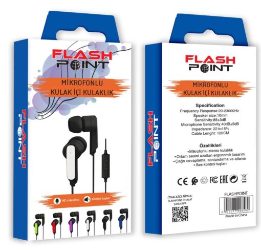 Beyaz Mikrofonlu Kulaklık FlashPoint - Görsel 2