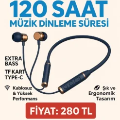 🎧 ARBAKS BLUETOOTH KULAKLIK 120 Saat Müzik Dinleme Süresi