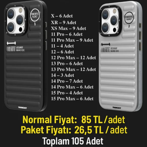 Plain Coloured Serisi Kılıf Kapak – Toptan Paket (105 Adet)